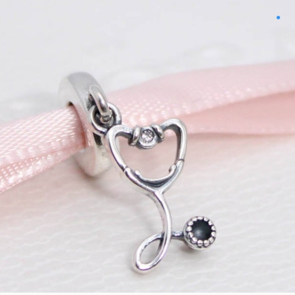 Pandora Silver Stethoscope Charm